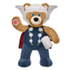 Build-A-Bear says “The mighty Thor controls thunder and lightning with his enchanted hammer. Thor Bear has soft brown fur that features his built-in costume, in addition to his hammer Mjolnir on his left paw. Save the day with this heroic furry friend!” Which means make them fight each other, but a softer, fuzzier sort of fighting.